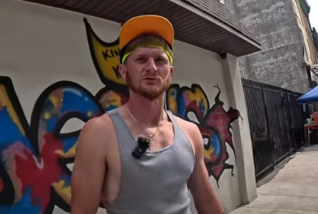 David speaking in Kensington: Inside America’s Largest Open-Air Drug Market