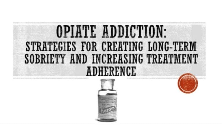 Cover photo for Opiate Addiction: Strategies for Creating Long-Term Sobriety
