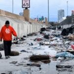 Las Vegas Homeless Community Living in Underground Tunnels